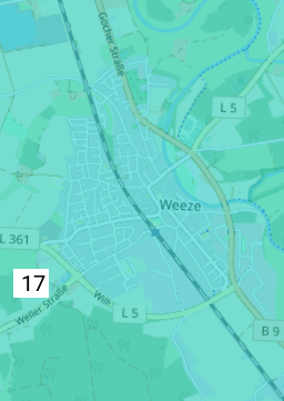 Kreistagswahlbezirke Weeze